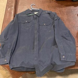 LL bean blue button down with pockets